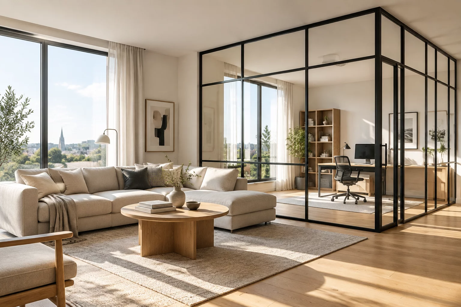 Visual Privacy vs. Open-Plan Daylight Tradeoff